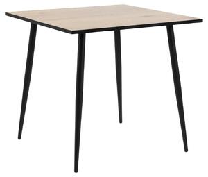 Stół Wilma 80x80 dąb/czarny nowoczesny