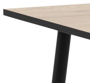 Stół Wilma 80x80 dąb/czarny nowoczesny