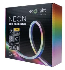 Taśma LED kolorowy NEON RGB DC5V USB 5m aplikacja Ecolight