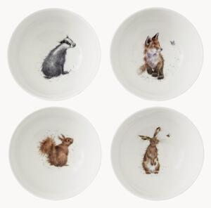 Komplet miseczek z porcelany kostnej Royal Worcester, 4 elem
