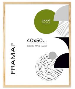 Ramka na zdjęcia 40x50 cm z drewna surowego sosnowa ramka DIY FRAMAI®
