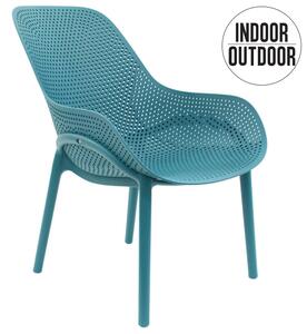 Krzesło Malibu niebieskie z tworzywa
