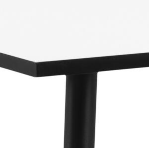 Stół Wilma biały/czarny 80x80 nowoczesny
