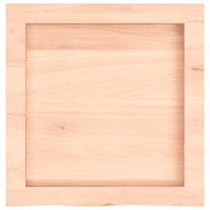 Półka, 40x40x(2-6) cm, surowe lite drewno dębowe