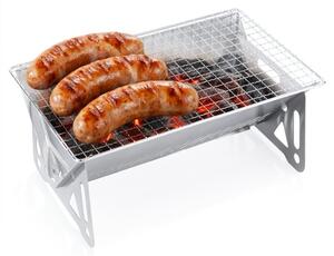 Grill węglowy stalowy składany 28x18x12 cm