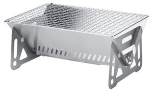 Grill węglowy stalowy składany 28x18x12 cm