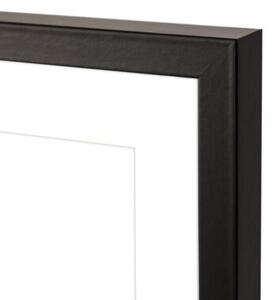 Ramka na zdjęcia 4 zdjęcia 2x 10x15 cm 2x 10x10 cm czarna foto galeria 24x30 cm kolaż FRAMAI®