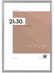 Ramka na zdjęcia 21x30 cm aluminiowa ramka srebrna do zdjęć 30x21 cm A4 LUCA®