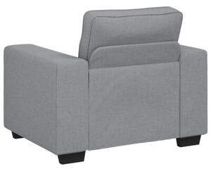 Sofa fotel jasnoszary 100x77x82 cm tkanina