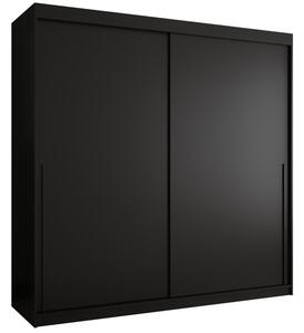 Szafa przesuwna Garderoba SIMA T 200 czarny + u. czarny
