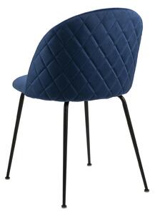 Krzesło Louise Dark blue tapicerowane