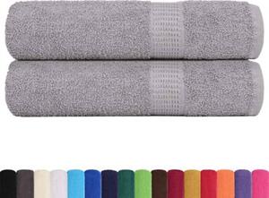 Ręczniki kąpielowe frogn 2 szt. szare 100x150 cm 360 g/m²