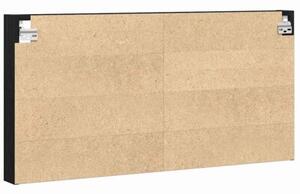 Witryna czarny dąb 100 x 8,5 x 50 cm materiał drewnopochodny