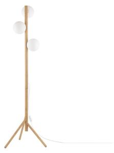 Lampa podłogowa TK Lighting ESTERA WOOD 5809 – drewno sosna, 3xG9, wys. 150 cm, biało-czarna, styl eko
