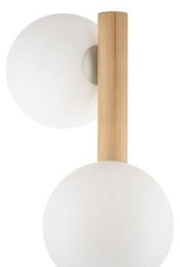 Lampa podłogowa TK Lighting ESTERA WOOD 5809 – drewno sosna, 3xG9, wys. 150 cm, biało-czarna, styl eko