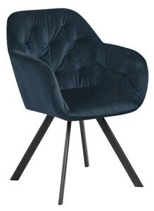 Krzesło Lola VIC Navy Blue tapicerowane