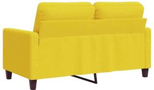 Sofa 2-osobowa, jasnoÅ¼Ã³Åta, 120 cm, tapicerowana tkaninÄ