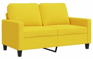Sofa 2-osobowa, jasnoÅ¼Ã³Åta, 120 cm, tapicerowana tkaninÄ