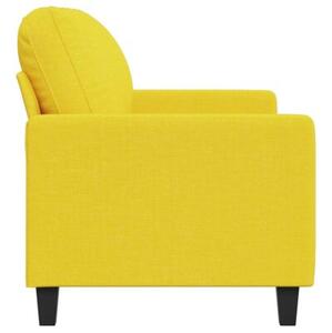Sofa 2-osobowa, jasnoÅ¼Ã³Åta, 120 cm, tapicerowana tkaninÄ