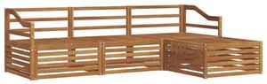 Zestaw mebli ogrodowych z litego drewna akacjowego 245,5 x 162,5 x 73 cm