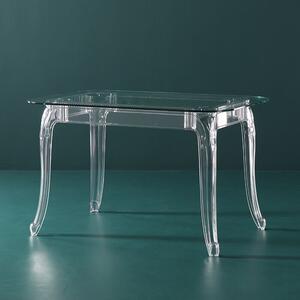 Stół Ghost 80x120cm transparentny glamour