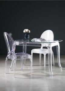 Stół Ghost 80x120cm transparentny glamour