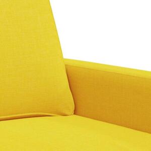 Sofa 2-osobowa, jasnoÅ¼Ã³Åta, 140 cm, tapicerowana tkaninÄ