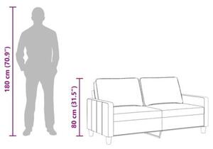 Sofa 2-osobowa, jasnoÅ¼Ã³Åta, 140 cm, tapicerowana tkaninÄ
