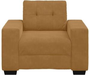 Sofa fotel brązowy 100x78x80 cm aksamit