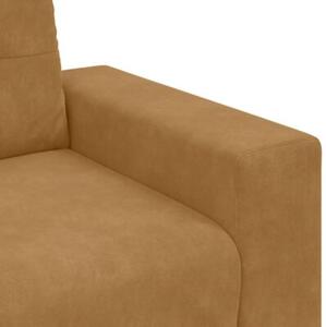 Sofa fotel brązowy 100x78x80 cm aksamit