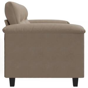 Sofa 2-osobowa, kolor taupe, 120 cm,tapicerowana mikrofibrÄ