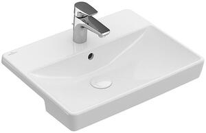 Villeroy & Boch Avento umywalka 55x44 cm półblatowa prostokątna CeramicPlus Weiss Alpin 4A0655R1