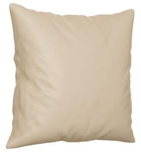 Sofa 2-osobowa z poduszkami, kremowa, 120 cm, mikrofibra