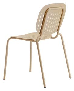 Krzesło SI-SI w paski szare metalowe
