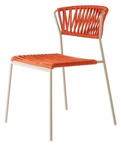 Krzesło Lisa Filo szaro-pomarańczowe
