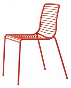 Krzesło Summer czerwone metalowe