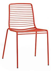 Krzesło Summer czerwone metalowe