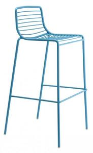 Krzesło barowe Summer niebieskie metalowe