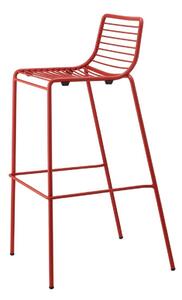 Krzesło barowe Summer czerwone metalowe