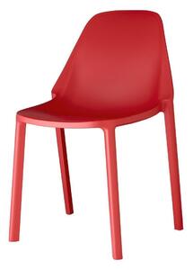 Krzesło Piu czerwone z tworzywa