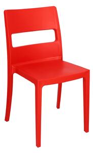 Krzesło Sai czerwone z tworzywa