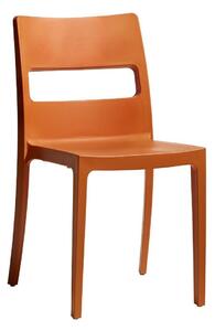 Krzesło Sai pomarańczowe z tworzywa