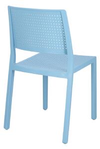 Krzesło Emi niebieskie z tworzywa