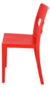 Krzesło Sai czerwone z tworzywa