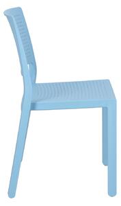 Krzesło Emi niebieskie z tworzywa