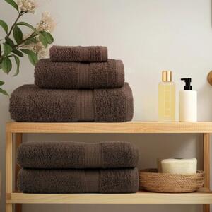 Ręczniki toaletowe premium, solund 2 szt. brązowe 30x30cm 600 g/m²