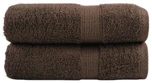 Ręczniki toaletowe premium, solund 2 szt. brązowe 30x30cm 600 g/m²