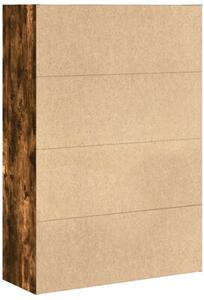 Regał na książki, przydymiony dąb, 80x30x114 cm