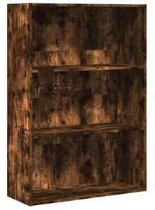 Regał na książki, przydymiony dąb, 80x30x114 cm