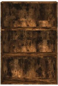 Regał na książki, przydymiony dąb, 80x30x114 cm